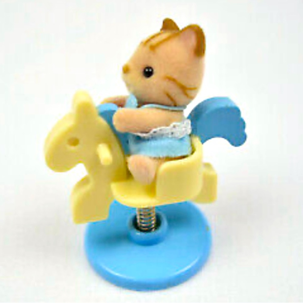 Vintage Calico Critters Sylvanian Epoch Nursery Horse Spring Rocking HTF